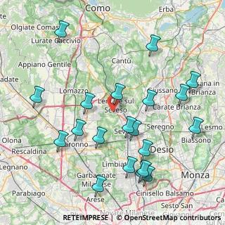 Mappa Via Mancini, 20823 Lentate sul Seveso MB, Italia (9.1)