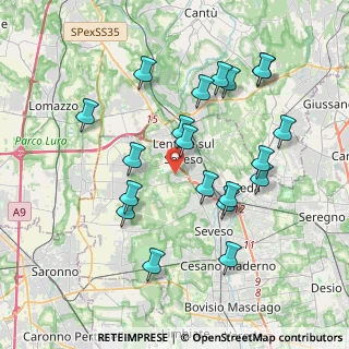 Mappa Via Mancini, 20823 Lentate sul Seveso MB, Italia (3.8595)