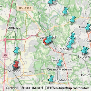 Mappa Via Mancini, 20823 Lentate sul Seveso MB, Italia (6.083)