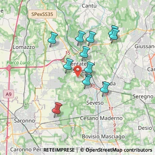 Mappa Via Mancini, 20823 Lentate sul Seveso MB, Italia (3.31727)