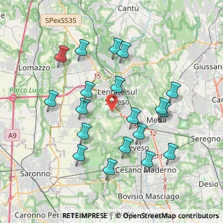Mappa Via Mancini, 20823 Lentate sul Seveso MB, Italia (3.90526)
