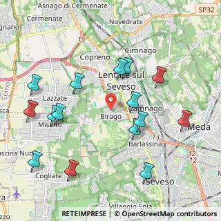 Mappa Via Mancini, 20823 Lentate sul Seveso MB, Italia (2.23867)