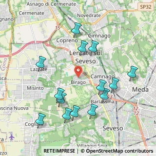 Mappa Via Mancini, 20823 Lentate sul Seveso MB, Italia (2.13429)
