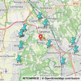 Mappa Via Mancini, 20823 Lentate sul Seveso MB, Italia (2.50636)