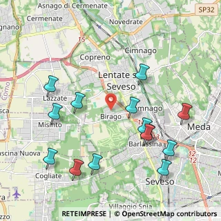 Mappa Via Mancini, 20823 Lentate sul Seveso MB, Italia (2.28714)