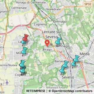Mappa Via Mancini, 20823 Lentate sul Seveso MB, Italia (2.6975)