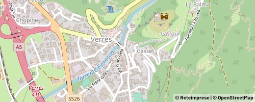 Mappa Verrès