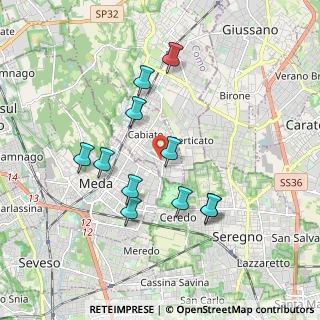 Mappa Via Milano, 22060 Cabiate CO, Italia (1.71)