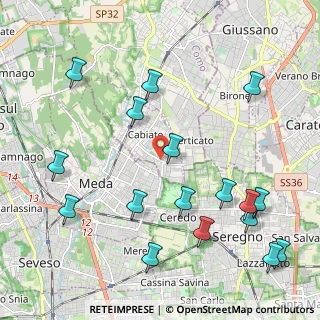 Mappa Via Milano, 22060 Cabiate CO, Italia (2.54588)