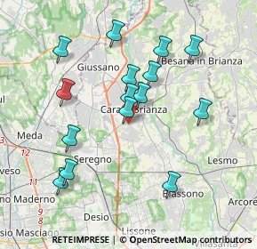 Mappa Via Ovidio, 20841 Carate Brianza MB, Italia (3.646)