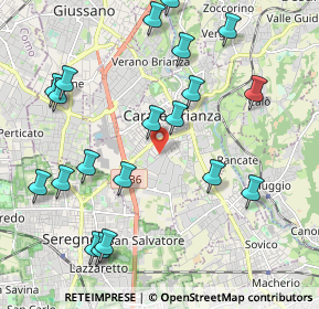 Mappa Via Ovidio, 20841 Carate Brianza MB, Italia (2.356)