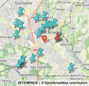 Mappa Via Ovidio, 20841 Carate Brianza MB, Italia (2.055)