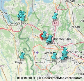 Mappa Via della Serena, 21011 Casorate Sempione VA, Italia (8.31)