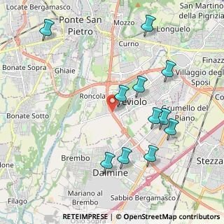 Mappa Salire sula rampa carrabile, 24048 Treviolo BG, Italia (2.14636)