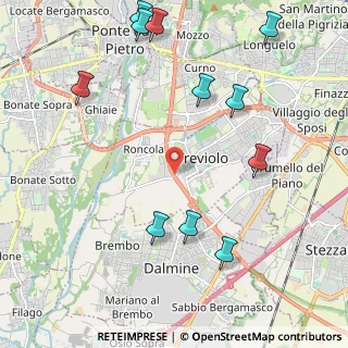 Mappa Salire sula rampa carrabile, 24048 Treviolo BG, Italia (2.46091)