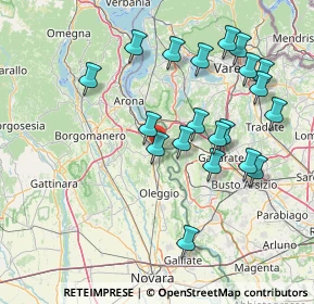 Mappa Via Martiri della Libertà, 28040 Varallo Pombia NO, Italia (15.6185)