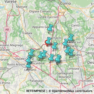 Mappa Via Piatti, 22078 Turate CO, Italia (6.572)
