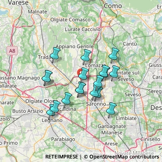 Mappa Via Piatti, 22078 Turate CO, Italia (5.96111)