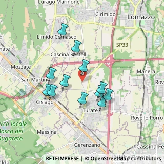 Mappa Via Piatti, 22078 Turate CO, Italia (1.54583)