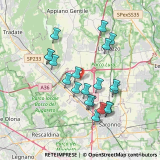 Mappa Via Piatti, 22078 Turate CO, Italia (3.598)