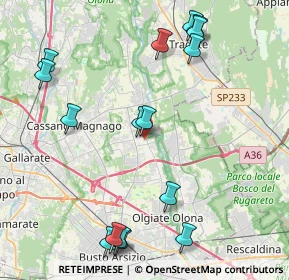 Mappa Piazza San Gaudenzio, 21054 Fagnano Olona VA, Italia (4.9725)