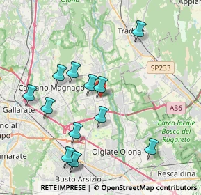 Mappa Piazza San Gaudenzio, 21054 Fagnano Olona VA, Italia (4.14462)