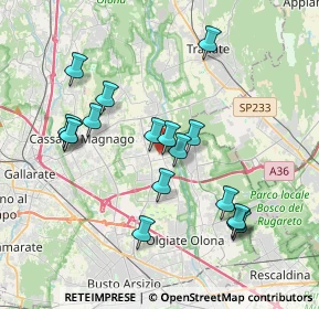 Mappa Piazza San Gaudenzio, 21054 Fagnano Olona VA, Italia (3.65059)