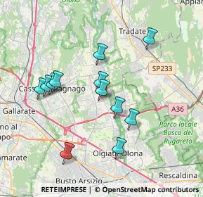 Mappa Piazza San Gaudenzio, 21054 Fagnano Olona VA, Italia (3.41667)