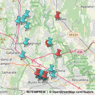 Mappa Via Antonio Rosmini, 21054 Fagnano Olona VA, Italia (5.28842)