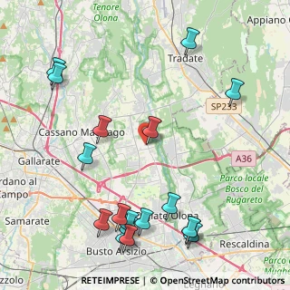 Mappa Via Antonio Rosmini, 21054 Fagnano Olona VA, Italia (5.36333)