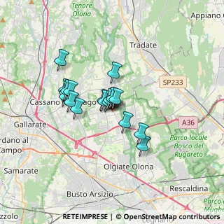 Mappa Via Antonio Rosmini, 21054 Fagnano Olona VA, Italia (2.35105)