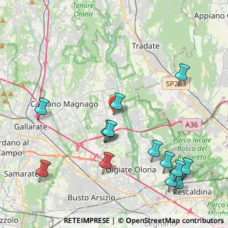 Mappa Via Antonio Rosmini, 21054 Fagnano Olona VA, Italia (4.95857)