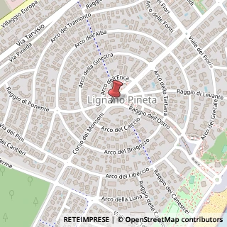 Mappa Piazza Rosa dei Venti, 22, 33054 Lignano Sabbiadoro, Udine (Friuli-Venezia Giulia)