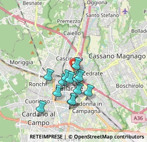 Mappa Via Raffaello Sanzio, 21013 Gallarate VA, Italia (1.42846)