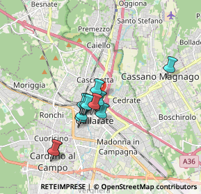 Mappa Via Raffaello Sanzio, 21013 Gallarate VA, Italia (1.45917)