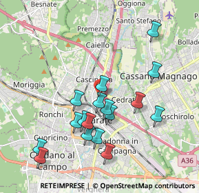 Mappa Via Raffaello Sanzio, 21013 Gallarate VA, Italia (1.86765)