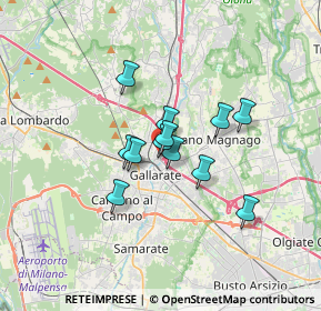 Mappa Via Raffaello Sanzio, 21013 Gallarate VA, Italia (2.23167)