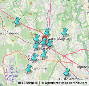 Mappa Via Raffaello Sanzio, 21013 Gallarate VA, Italia (3.31273)