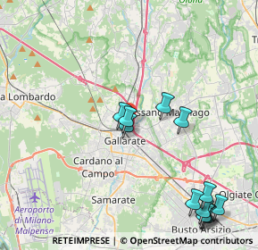 Mappa Via Raffaello Sanzio, 21013 Gallarate VA, Italia (4.885)