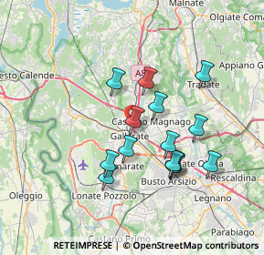 Mappa Via Raffaello Sanzio, 21013 Gallarate VA, Italia (6.17929)