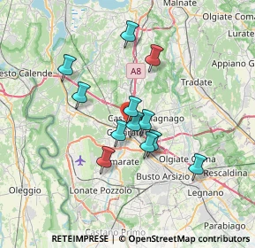 Mappa Via Raffaello Sanzio, 21013 Gallarate VA, Italia (5.50083)