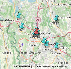 Mappa Via Raffaello Sanzio, 21013 Gallarate VA, Italia (5.42167)