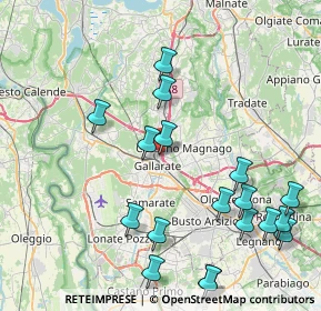 Mappa Via Raffaello Sanzio, 21013 Gallarate VA, Italia (9.59333)