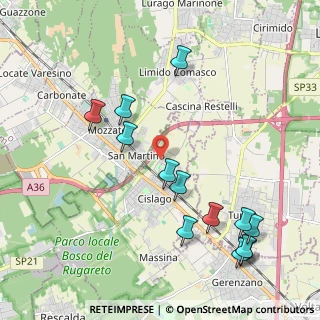 Mappa Via King Martin Luther, 21040 Cislago VA, Italia (2.34538)