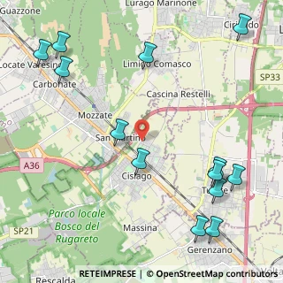 Mappa Via King Martin Luther, 21040 Cislago VA, Italia (2.83923)