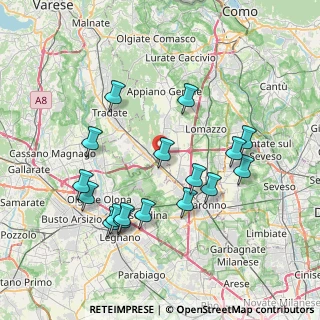 Mappa Via King Martin Luther, 21040 Cislago VA, Italia (7.70824)
