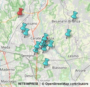 Mappa Via Andrea Mantegna, 20841 Carate Brianza MB, Italia (2.94846)