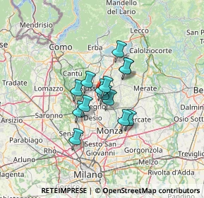 Mappa Via Andrea Mantegna, 20841 Carate Brianza MB, Italia (7.875)