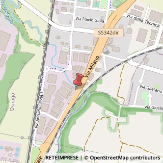 Mappa Via Milano, 8, 23875 Osnago Lecco, 23875 Osnago LC, Italia, 23875 Osnago, Lecco (Lombardia)