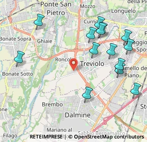 Mappa Via del Commercio, 24048 Treviolo BG, Italia (2.36571)